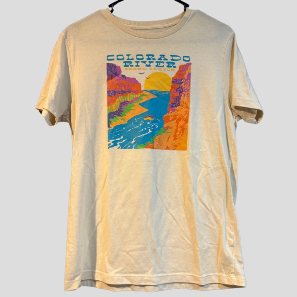 Colorado River Graphic T-Shirt - Light Yellow